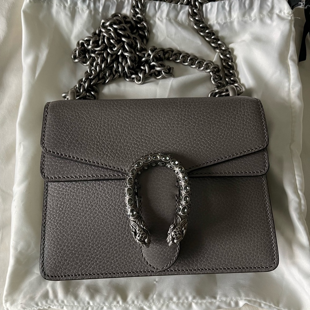 Grey Gucci Dionysus bag never worn